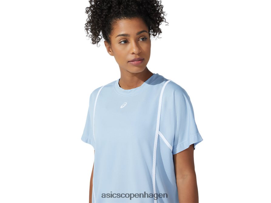 Asics ny stærk 92 kortærmet top tåge/strålende hvid Z206F63753