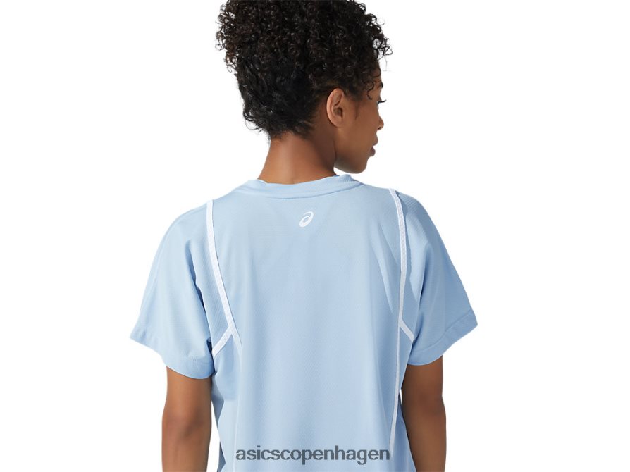 Asics ny stærk 92 kortærmet top tåge/strålende hvid Z206F63753