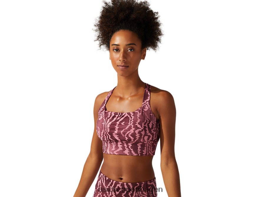 Asics ny stærk bh med 92 print dybt mars print Z206F63803