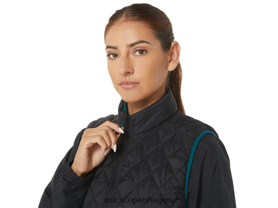 Asics omvendt isoleret vest performance sort/fløjlsfyr Z206F62750