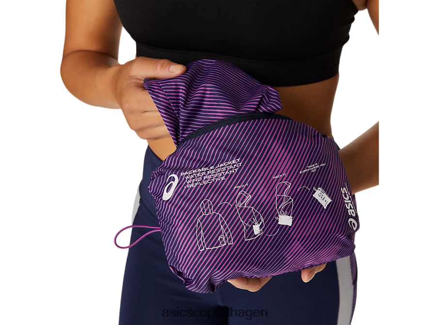 Asics pakbar jakke digitalt druetryk/peacoat Z206F64100