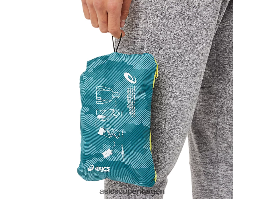 Asics pakbar jakke disty pine print/sur yuzu Z206F61893