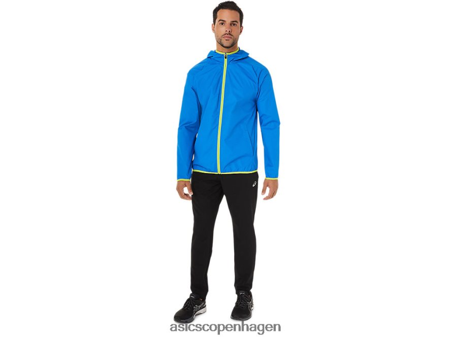 Asics pakbar jakke elektrisk blå spacedye/limeskal Z206F61712