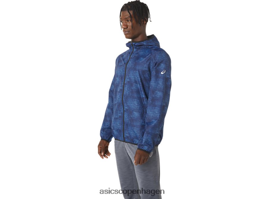 Asics pakbar jakke tie dye blue print/perf sort Z206F61034