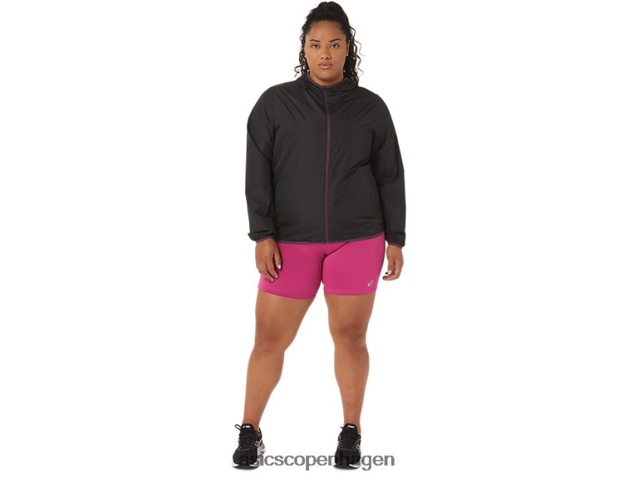 Asics pakbar jakke ydeevne sort/dyb blomme Z206F63358