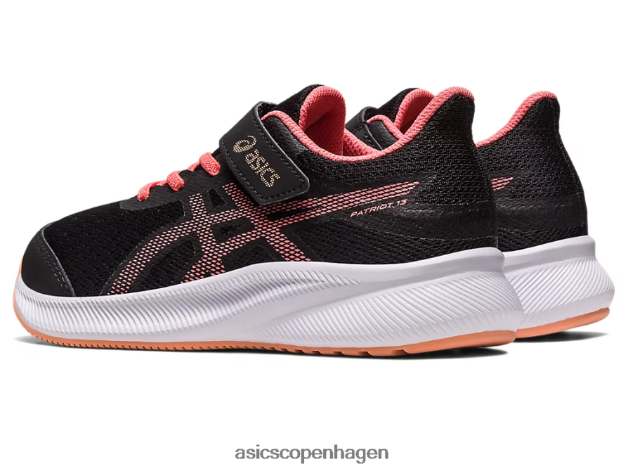 Asics patriot 13 førskole sort/papaya Z206F64305