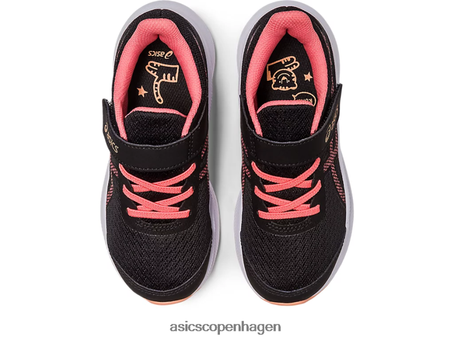 Asics patriot 13 førskole sort/papaya Z206F64305