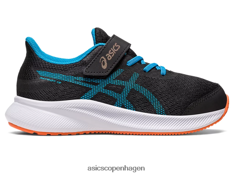 Asics patriot 13 førskole sort/øblå Z206F64308