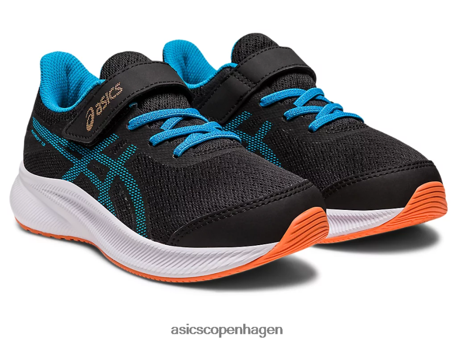 Asics patriot 13 førskole sort/øblå Z206F64308