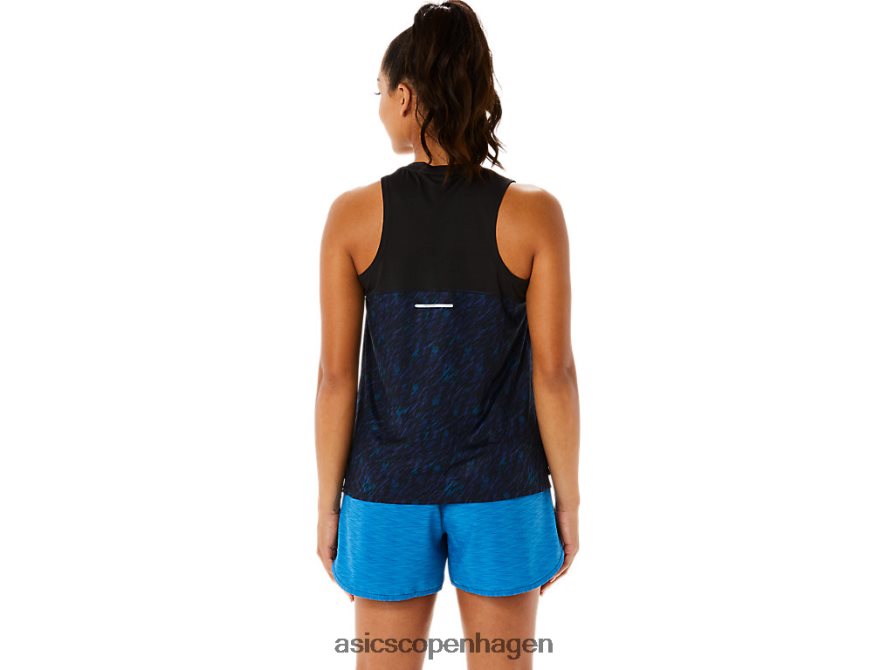 Asics pr lyte run tank natskygge/lake drive print Z206F63486