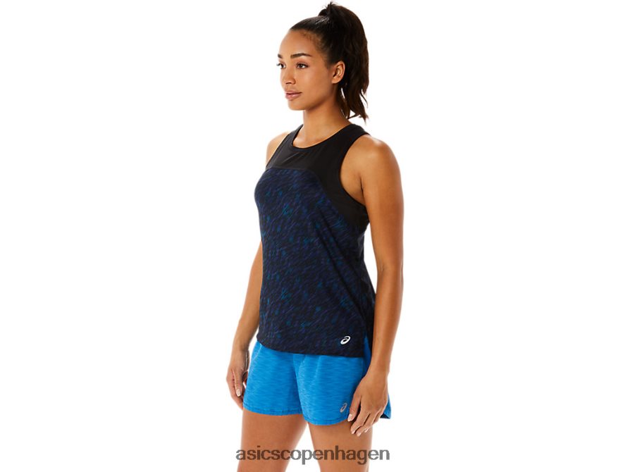 Asics pr lyte run tank natskygge/lake drive print Z206F63486