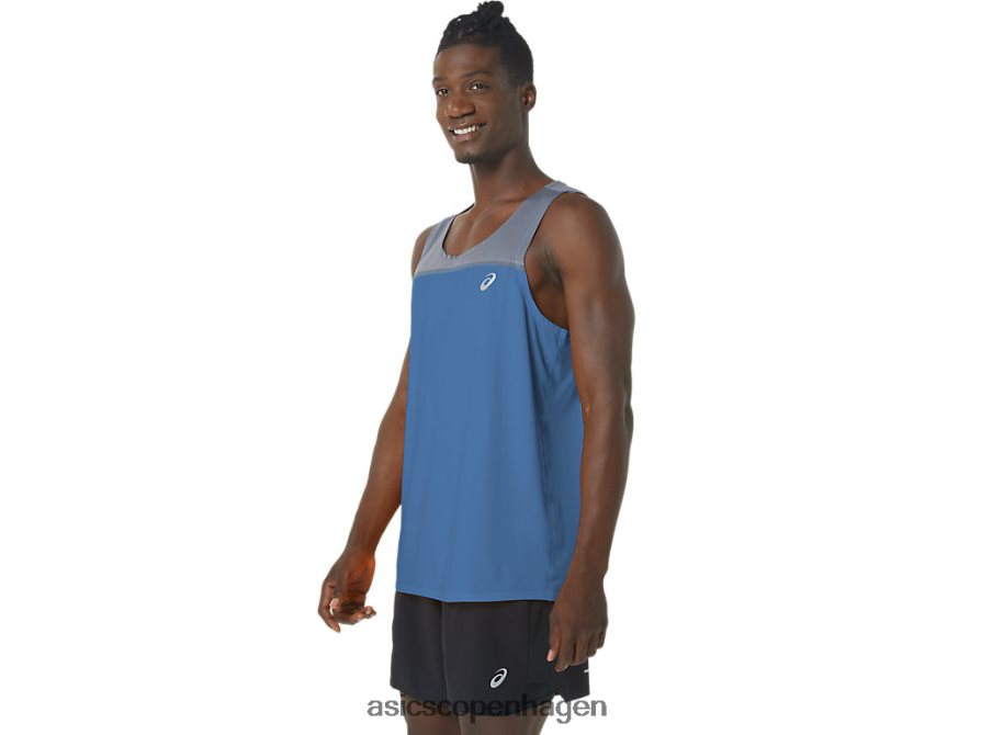 Asics pr lyte singlet azurblå/metropol Z206F61120