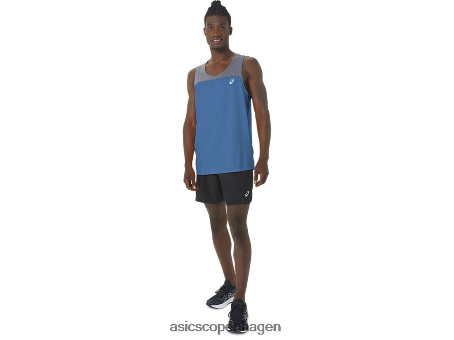 Asics pr lyte singlet azurblå/metropol Z206F61120