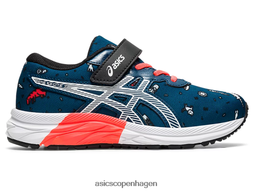 Asics pre excite 7 førskole mako blå/hvid Z206F64516