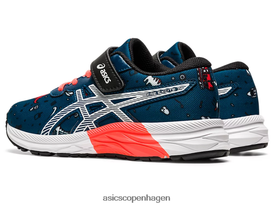 Asics pre excite 7 førskole mako blå/hvid Z206F64516