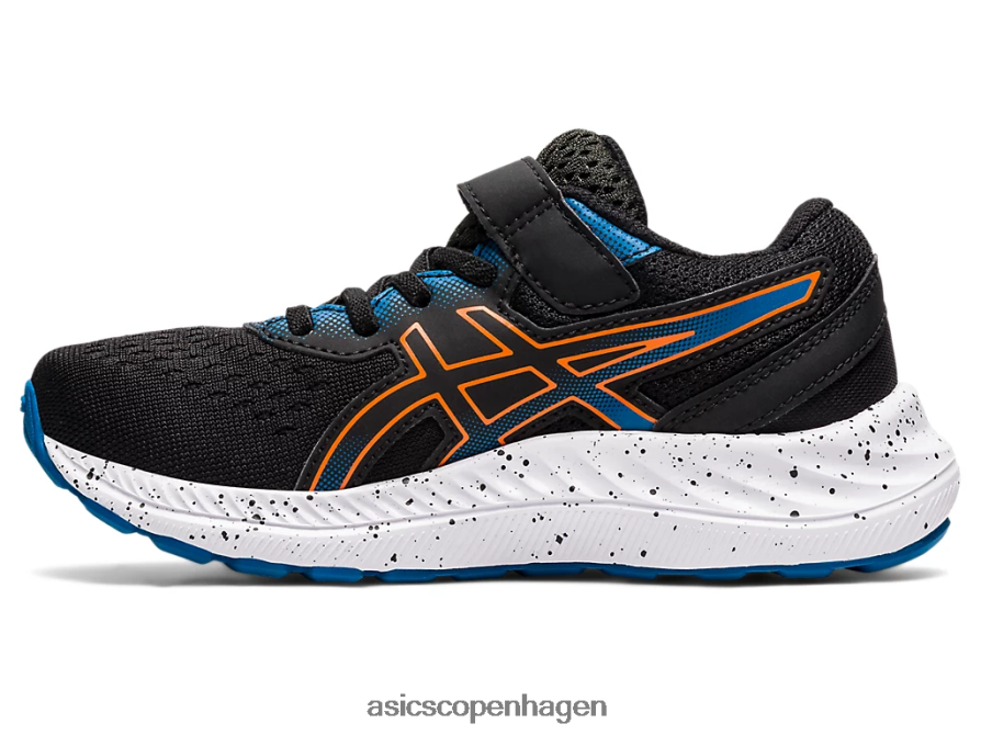 Asics pre excite 8 førskole sort/morgenfrue orange Z206F64532