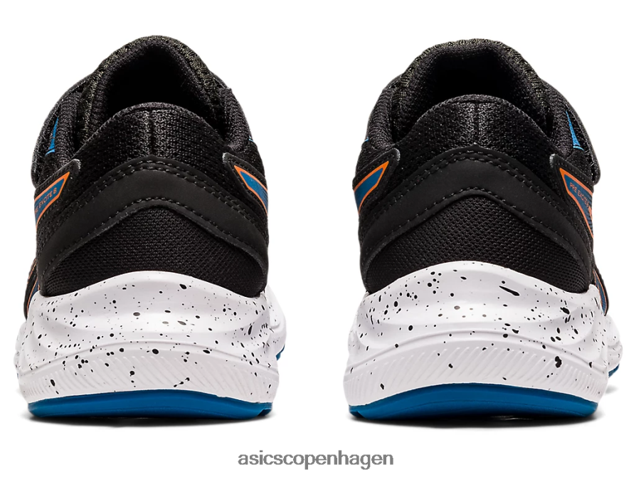 Asics pre excite 8 førskole sort/morgenfrue orange Z206F64532