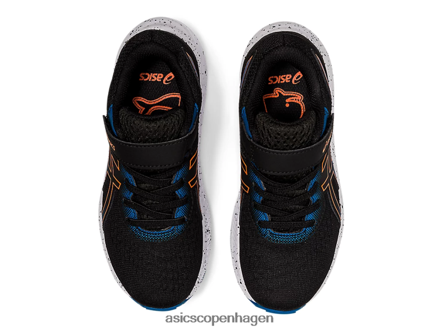 Asics pre excite 8 førskole sort/morgenfrue orange Z206F64532