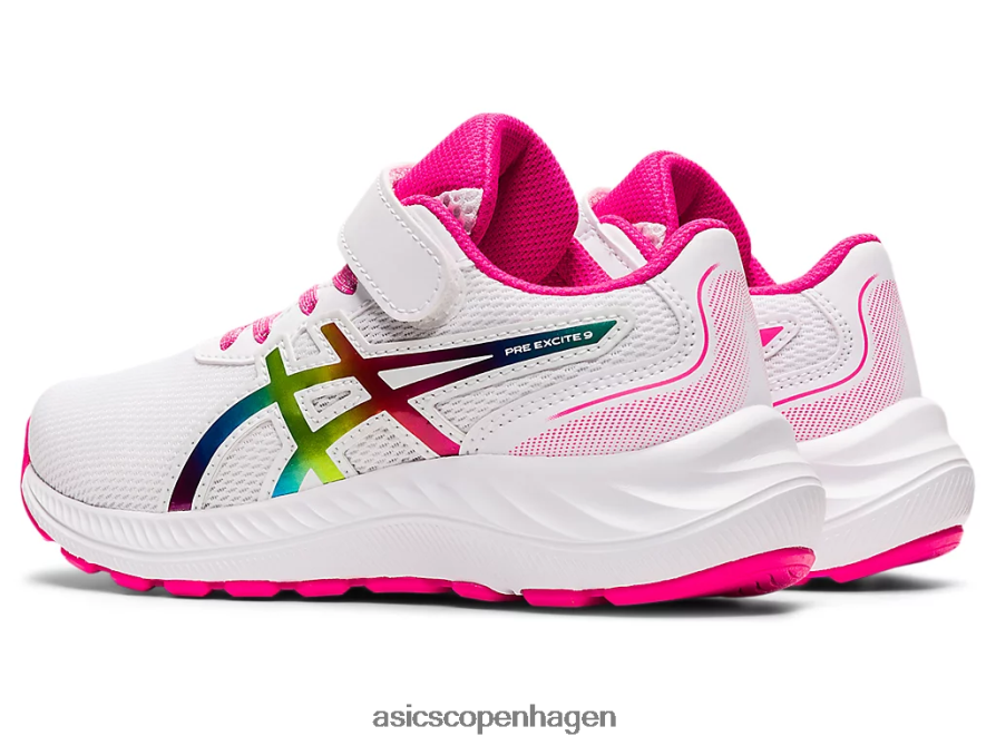 Asics pre excite 9 førskole hvid/pink glo Z206F64465
