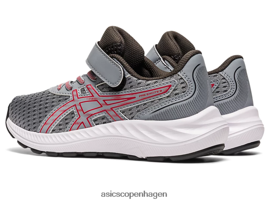 Asics pre excite 9 førskole pladesten/elektrisk rød Z206F64298