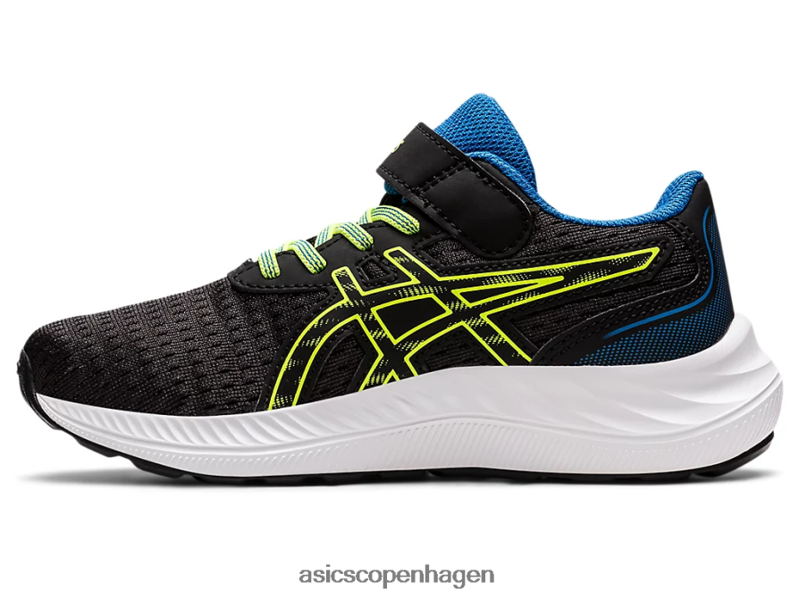 Asics pre excite 9 førskole sort/farlig grøn Z206F64460
