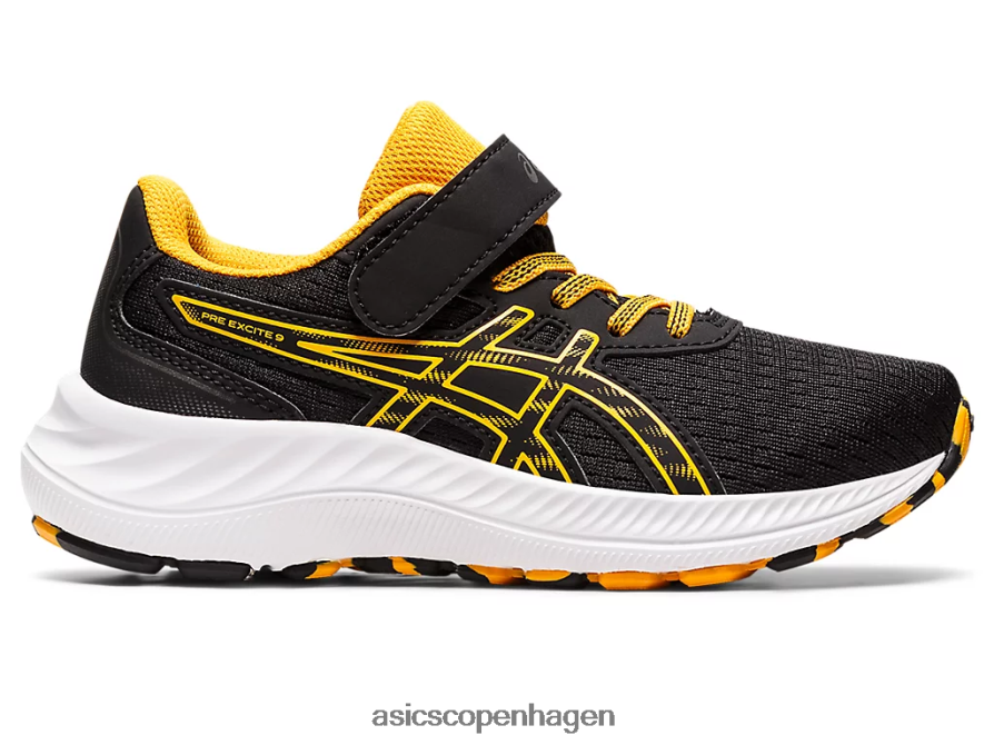 Asics pre excite 9 førskole sort/rav Z206F64344