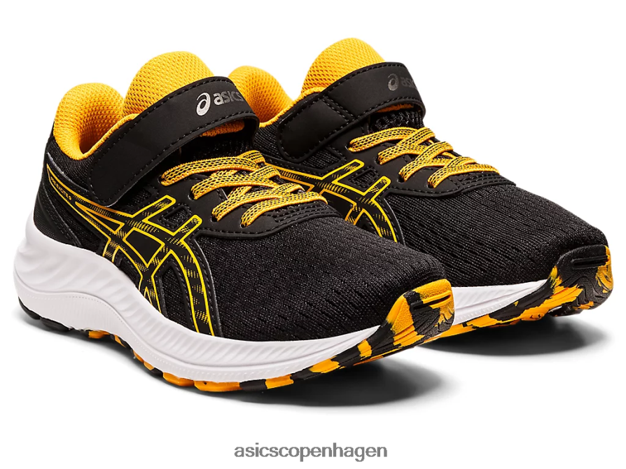 Asics pre excite 9 førskole sort/rav Z206F64344