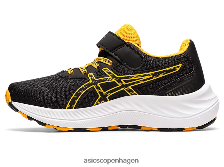Asics pre excite 9 førskole sort/rav Z206F64344