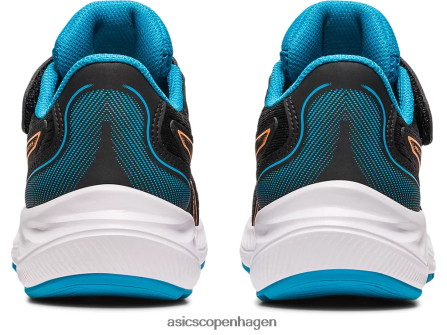 Asics pre excite 9 førskole sort/sol fersken Z206F64280