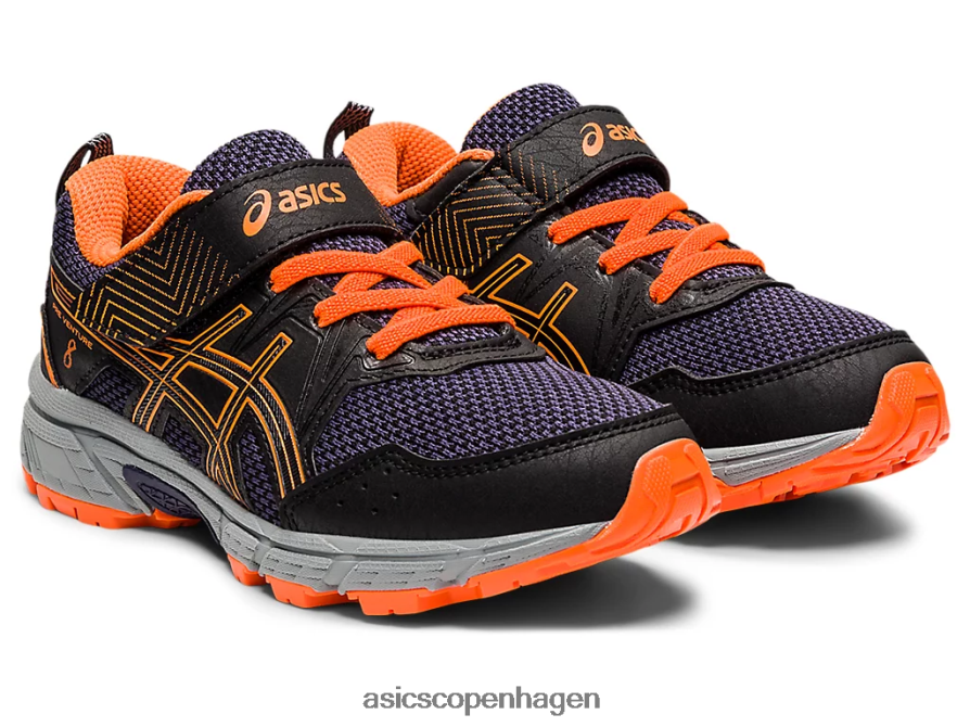 Asics pre venture 8 førskole sort/chokerende orange Z206F64488