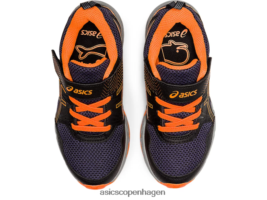 Asics pre venture 8 førskole sort/chokerende orange Z206F64488