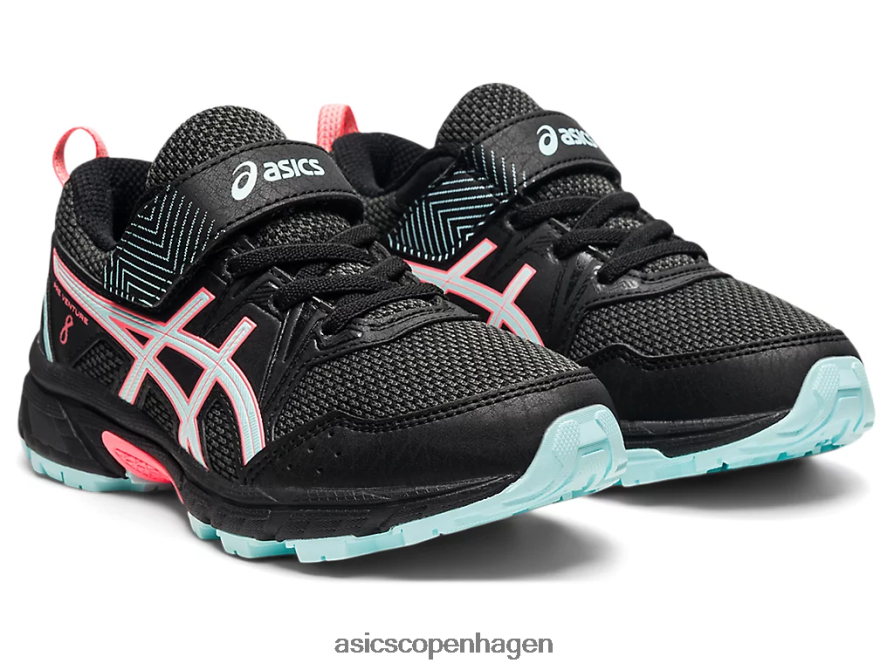 Asics pre venture 8 førskole sort/klar blå Z206F64501