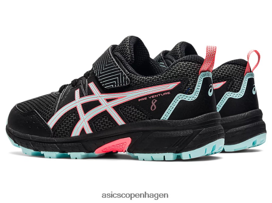 Asics pre venture 8 førskole sort/klar blå Z206F64501
