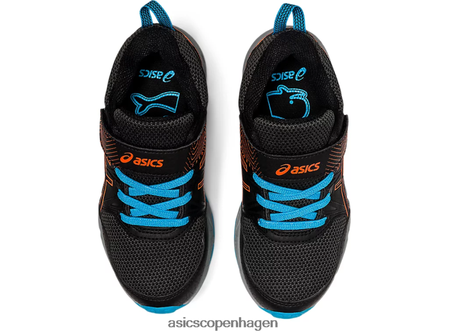 Asics pre venture 8 førskole sort/morgenfrue orange Z206F64502