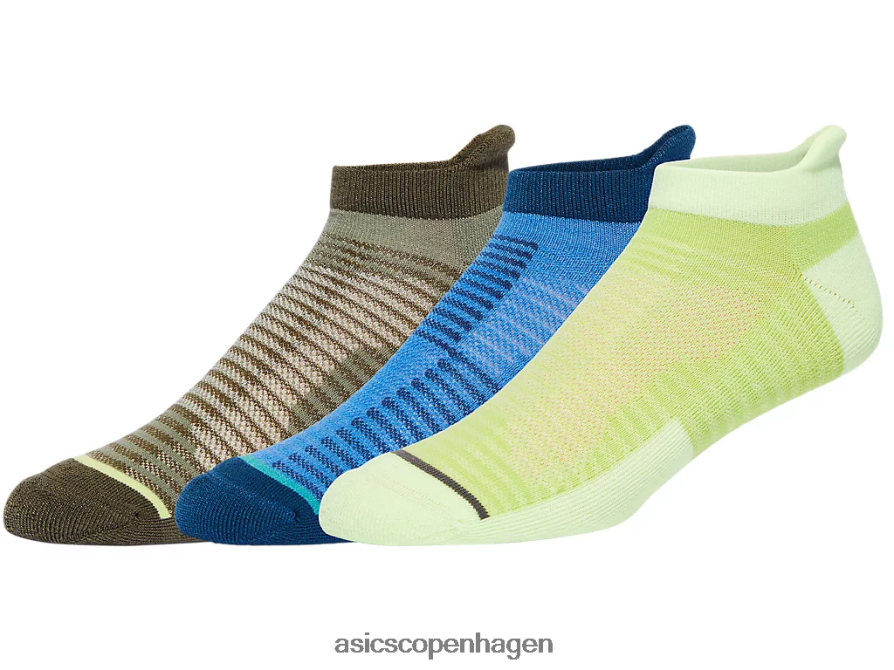 Asics pude lavt skåret (3 pakke) hazard green/lake drive multi Z206F6779