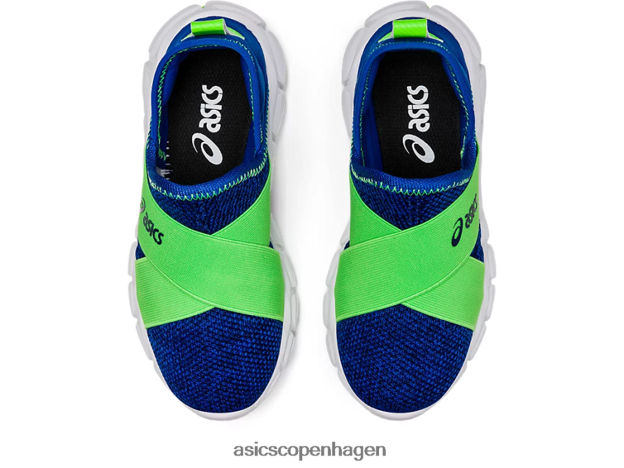 Asics quantum lyte slip-on førskole illusion blå/grøn gekko Z206F64437