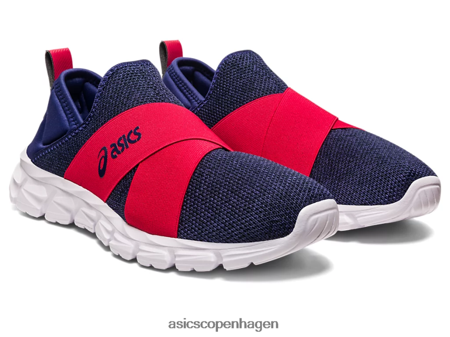Asics quantum lyte slip-on indigo blå/speed rød Z206F61237
