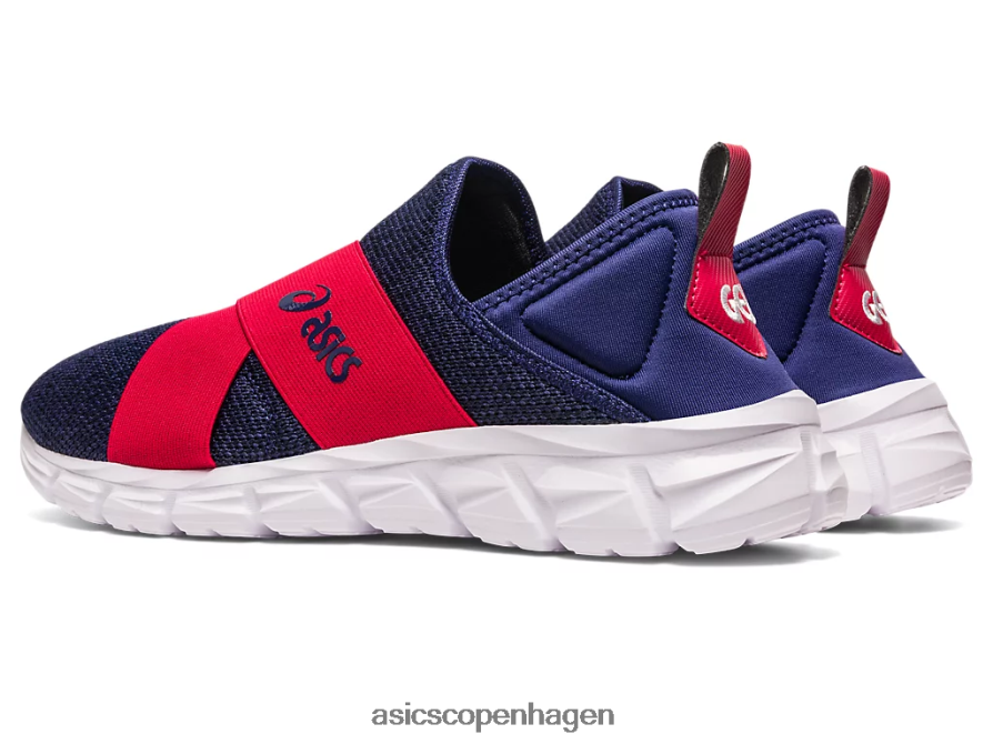 Asics quantum lyte slip-on indigo blå/speed rød Z206F61237
