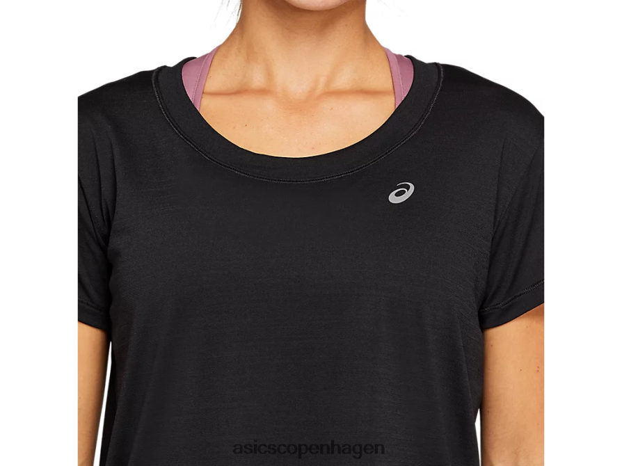 Asics race crop kortærmet top ydeevne sort Z206F64142