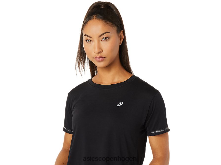Asics race crop top ydeevne sort Z206F63330