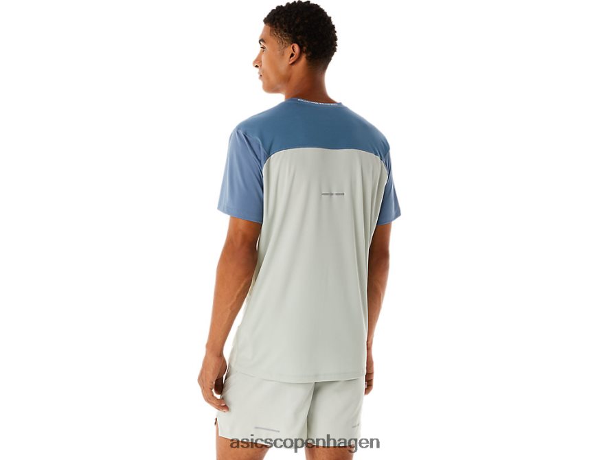 Asics race kortærmet top stål blå/lys salvie Z206F622