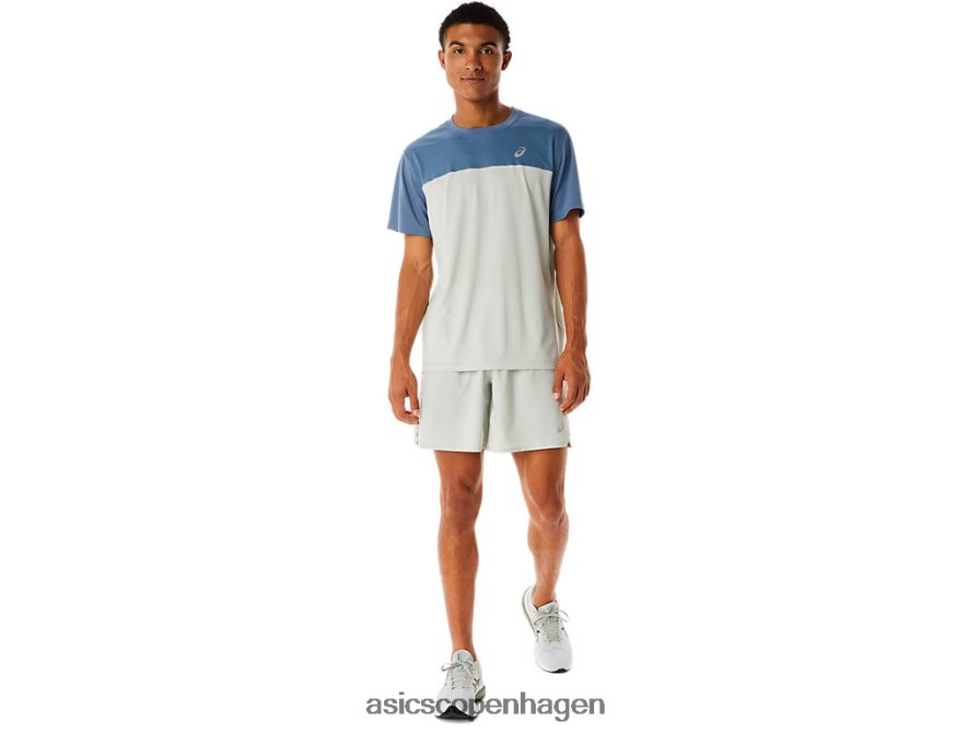 Asics race kortærmet top stål blå/lys salvie Z206F622