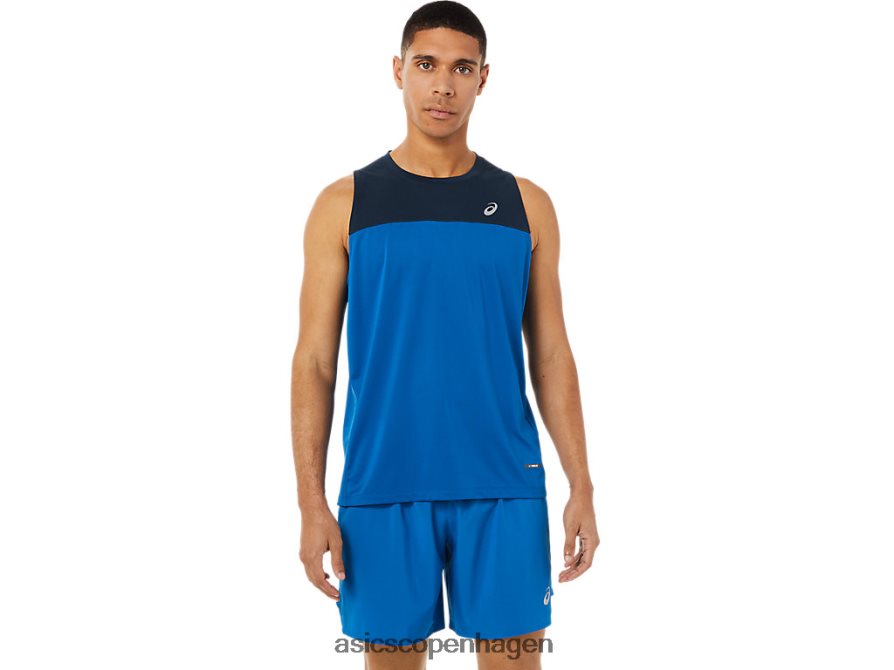 Asics race singlet fransk blå/sø kørsel Z206F61404