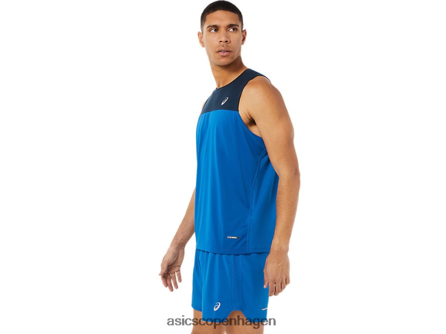 Asics race singlet fransk blå/sø kørsel Z206F61404