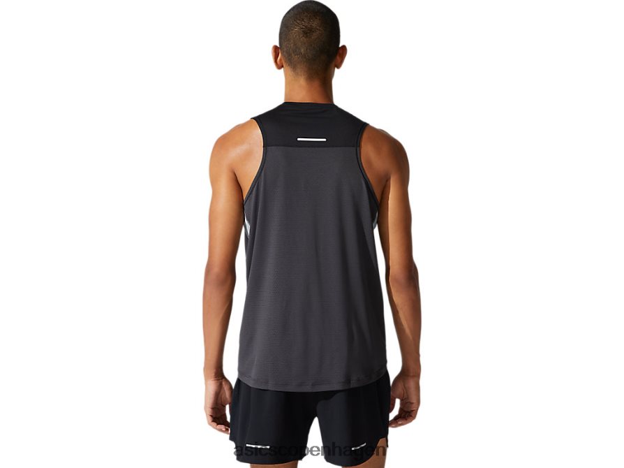 Asics race singlet grafitgrå/performance sort Z206F61982