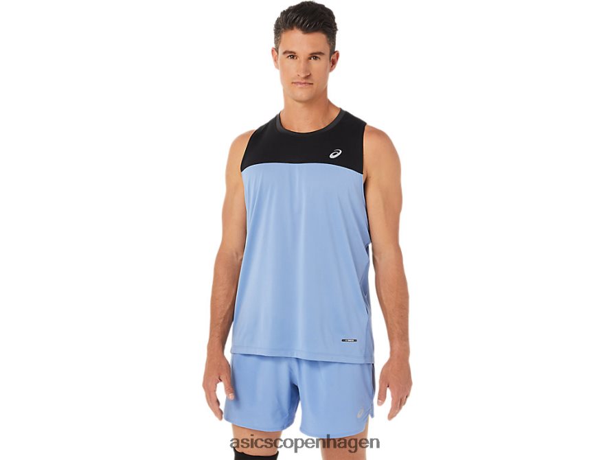 Asics race singlet performance sort/blå harmoni Z206F61332