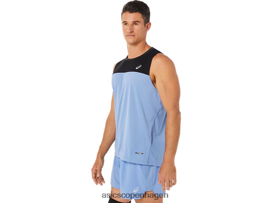 Asics race singlet performance sort/blå harmoni Z206F61332
