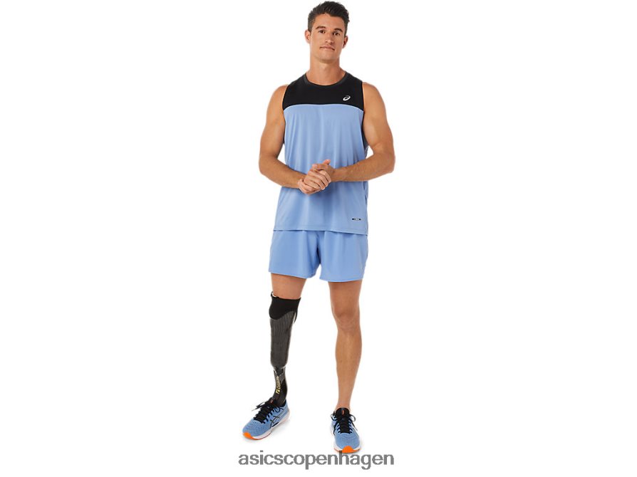 Asics race singlet performance sort/blå harmoni Z206F61332