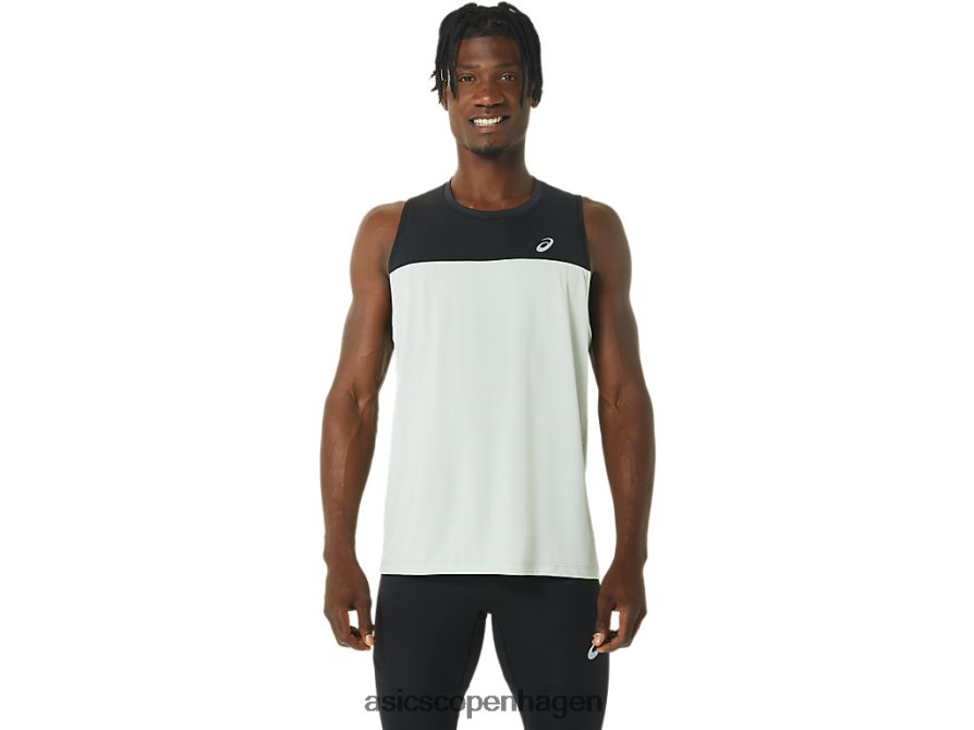 Asics race singlet ydeevne sort/lys salvie Z206F6375