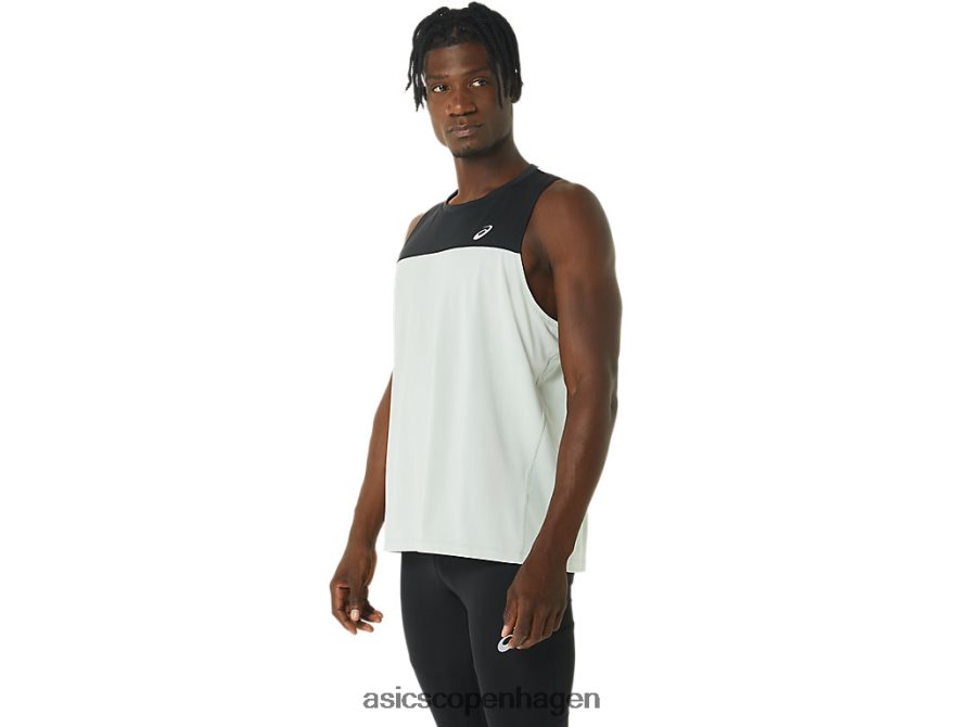 Asics race singlet ydeevne sort/lys salvie Z206F6375